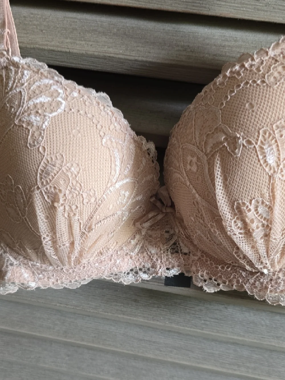 Rene Rofe Lace Push-Up Bra in Nude - Picture 6 of 14